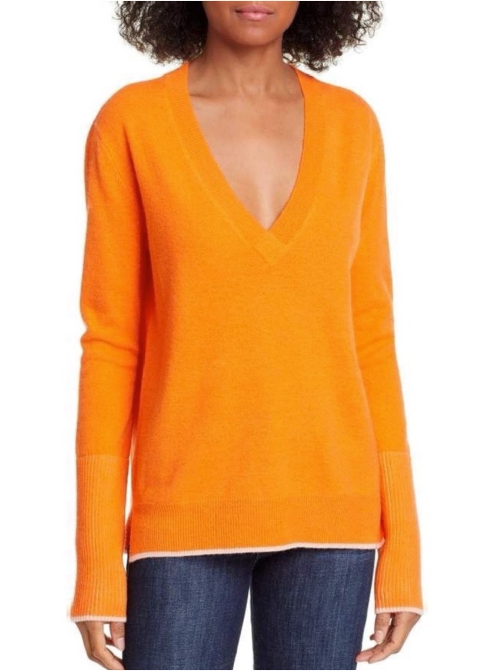 La Ligne Wool & Cashmere V-Neck Sweater Sz S